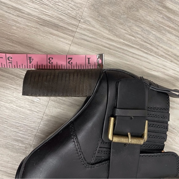 See by Chloe Capps Black Leather Buckle Ankle Booties - Picture 12 of 12